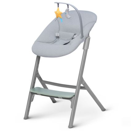 KINDERKRAFT SELECT - Καρεκλάκι φαγητού 3σε1 LIVY Premium Olive πράσινο + relax CALMEE