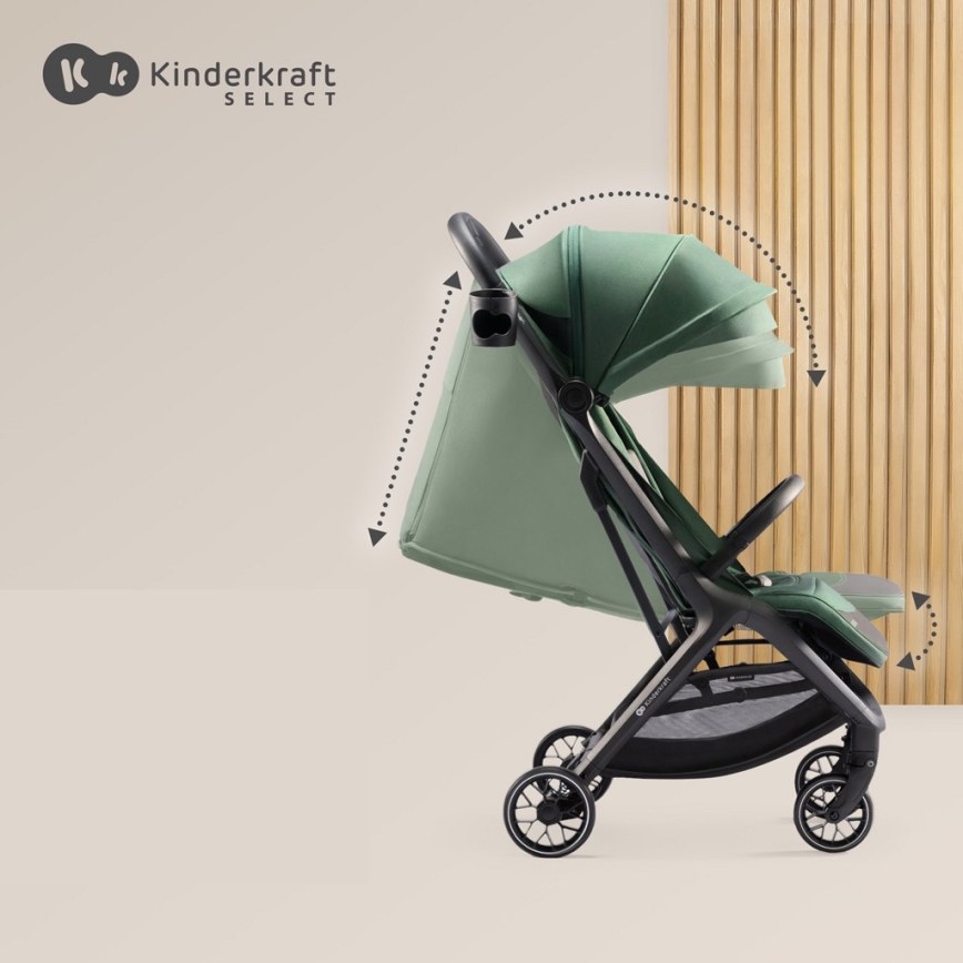 KINDERKRAFT SELECT - Καροτσάκι NUBI 2 πράσινο