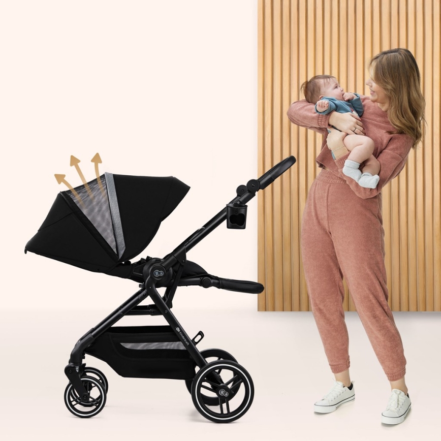 KINDERKRAFT SELECT - Καροτσάκι YOXI Pure μαύρο