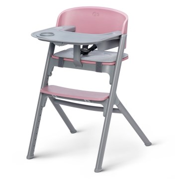 KINDERKRAFT SELECT - Παιδική καρέκλα φαγητού 3 σε 1 LIVY Premium Aster ροζ