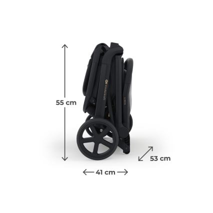 KINDERKRAFT SELECT - Παιδικό αθλητικό καρότσι NUBI 3 Midnight Black