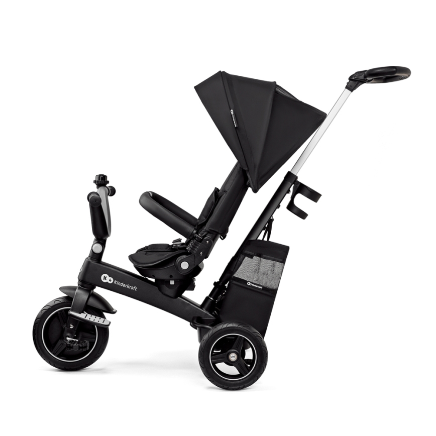 KINDERKRAFT SELECT - Παιδικό τρίκυκλο ποδήλατο 5σε1 EASYTWIST Premium μαύρο