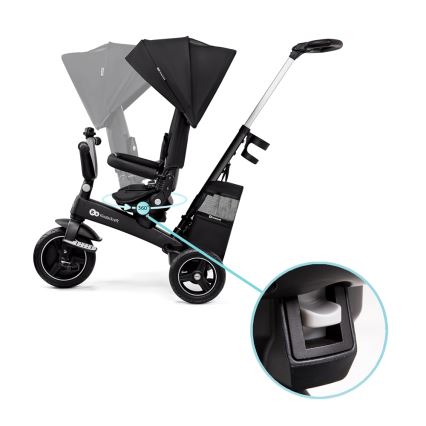 KINDERKRAFT SELECT - Παιδικό τρίκυκλο ποδήλατο 5σε1 EASYTWIST Premium μαύρο