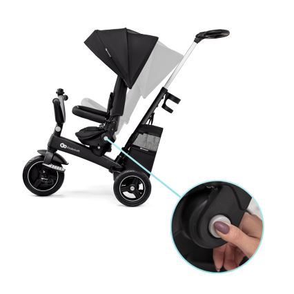 KINDERKRAFT SELECT - Παιδικό τρίκυκλο ποδήλατο 5σε1 EASYTWIST Premium μαύρο