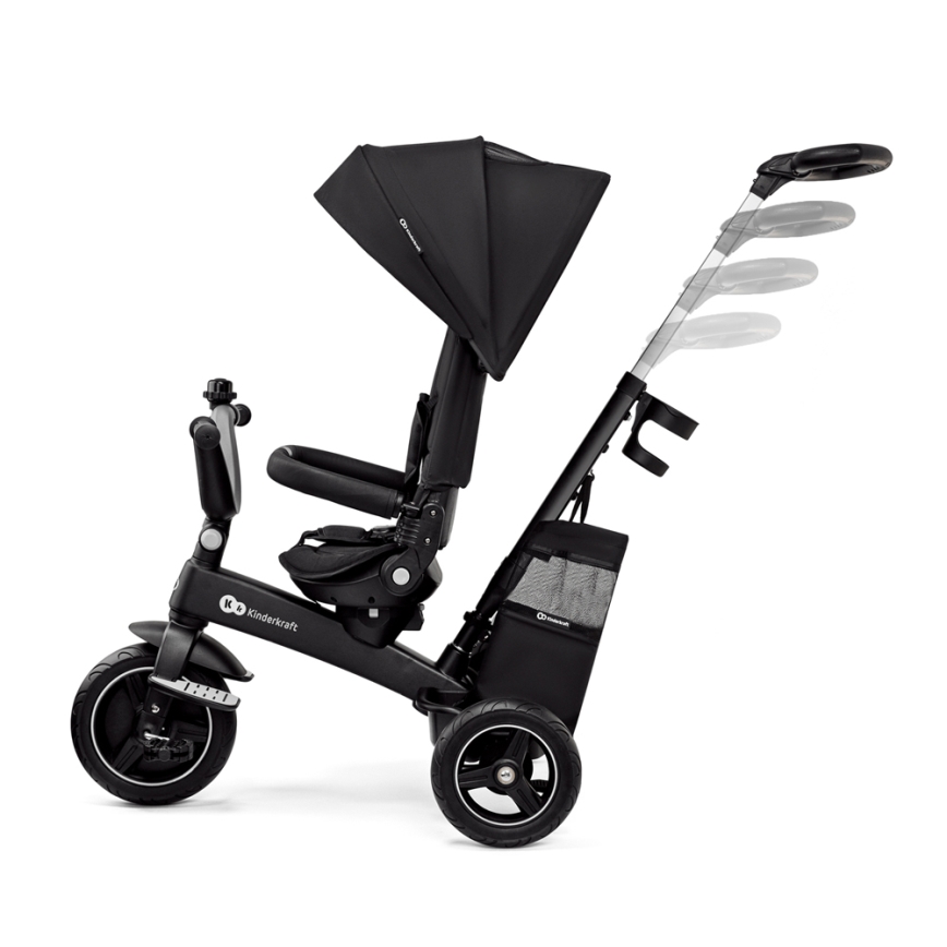 KINDERKRAFT SELECT - Παιδικό τρίκυκλο ποδήλατο 5σε1 EASYTWIST Premium μαύρο