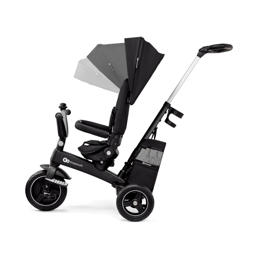KINDERKRAFT SELECT - Παιδικό τρίκυκλο ποδήλατο 5σε1 EASYTWIST Premium μαύρο