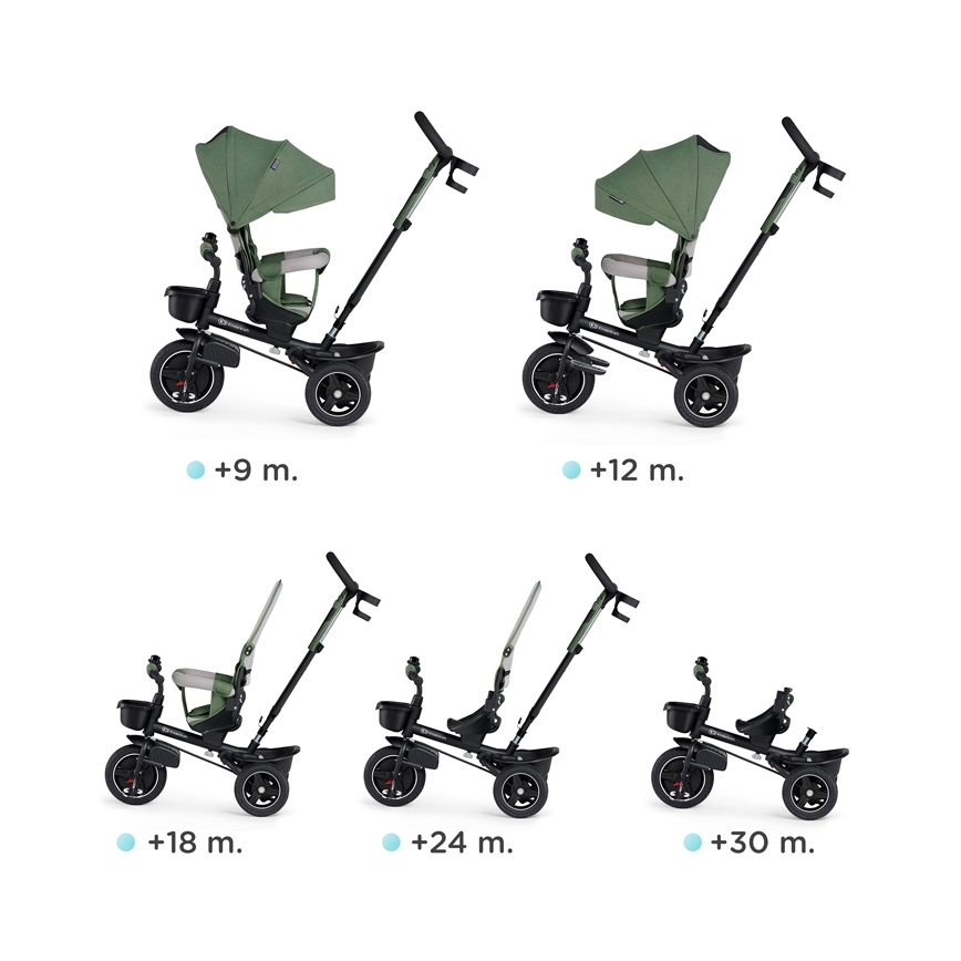 KINDERKRAFT SELECT - Παιδικό τρίκυκλο ποδήλατο SPINSTEP Premium πράσινο