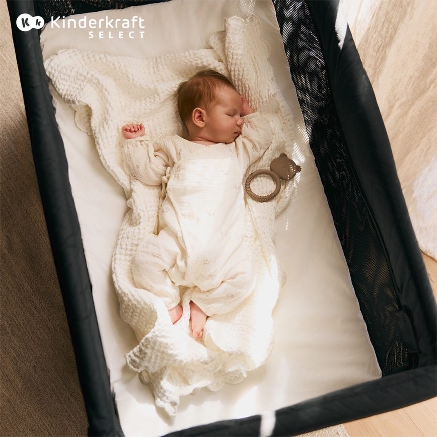 KINDERKRAFT SELECT - Παρκοκρέβατο MOON DREAM μαύρο