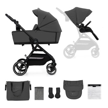 KINDERKRAFT SELECT - Πολυκαρότσι 2σε1 YOXI Moonlight γκρι