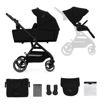 KINDERKRAFT SELECT - Πολυκαρότσι 2σε1 YOXI Pure μαύρο