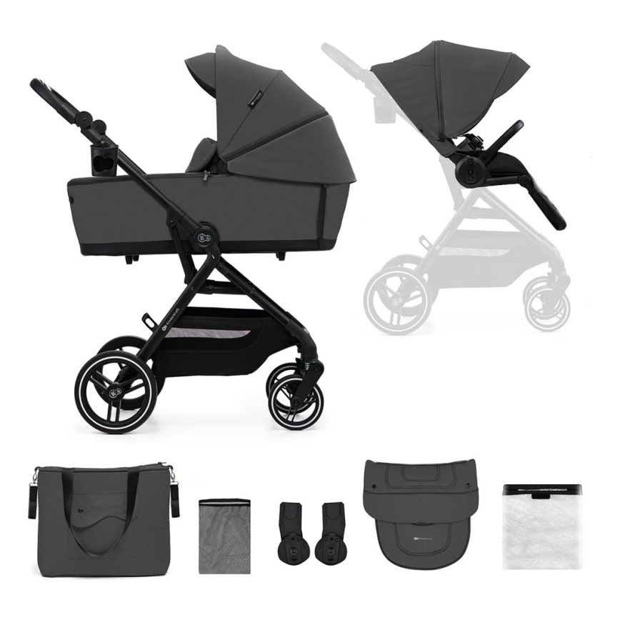 KINDERKRAFT SELECT - Πολυκαρότσι 2σε1 YOXI Moonlight γκρι