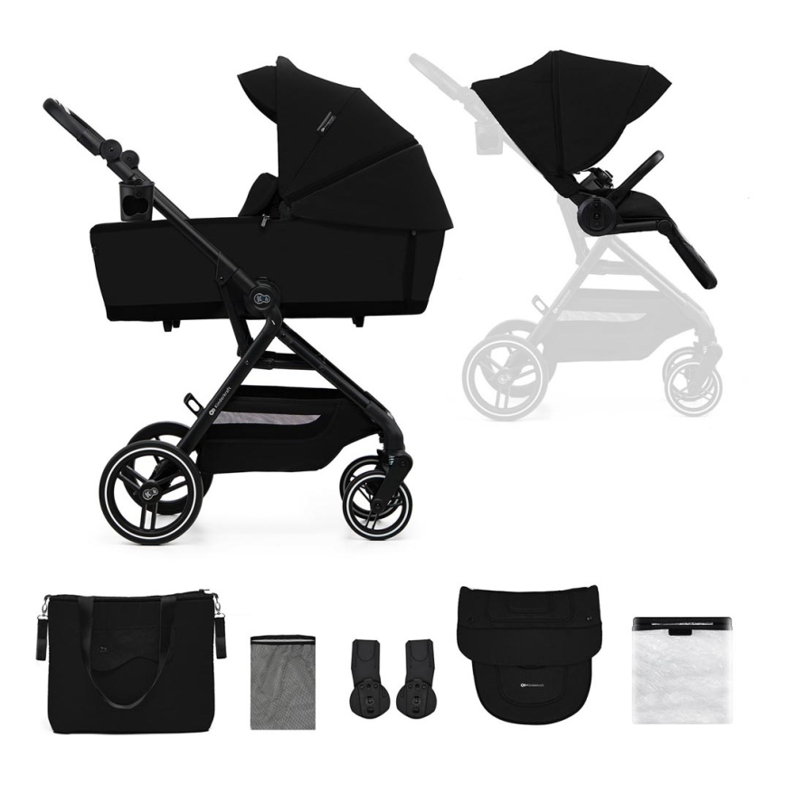 KINDERKRAFT SELECT - Πολυκαρότσι 2σε1 YOXI Pure μαύρο