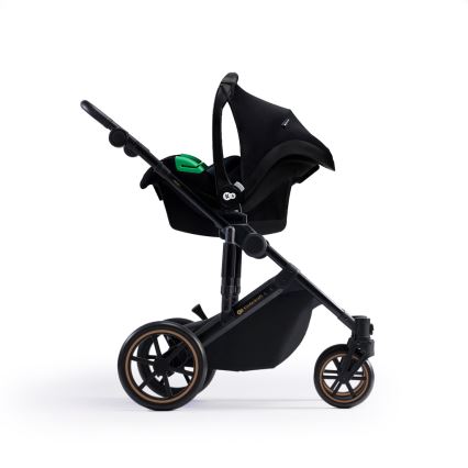 KINDERKRAFT SELECT - Πολυκαρότσι 3σε1 PRIME 2 Premium Dark πράσινο + κάθισμα αυτοκινήτου