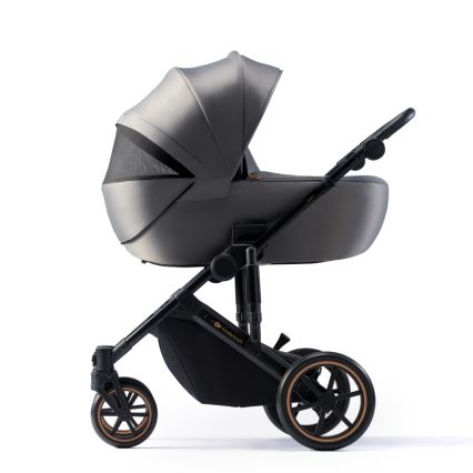 KINDERKRAFT SELECT - Πολυκαρότσι 3σε1 PRIME 2 Premium Shadow γκρι + κάθισμα αυτοκινήτου