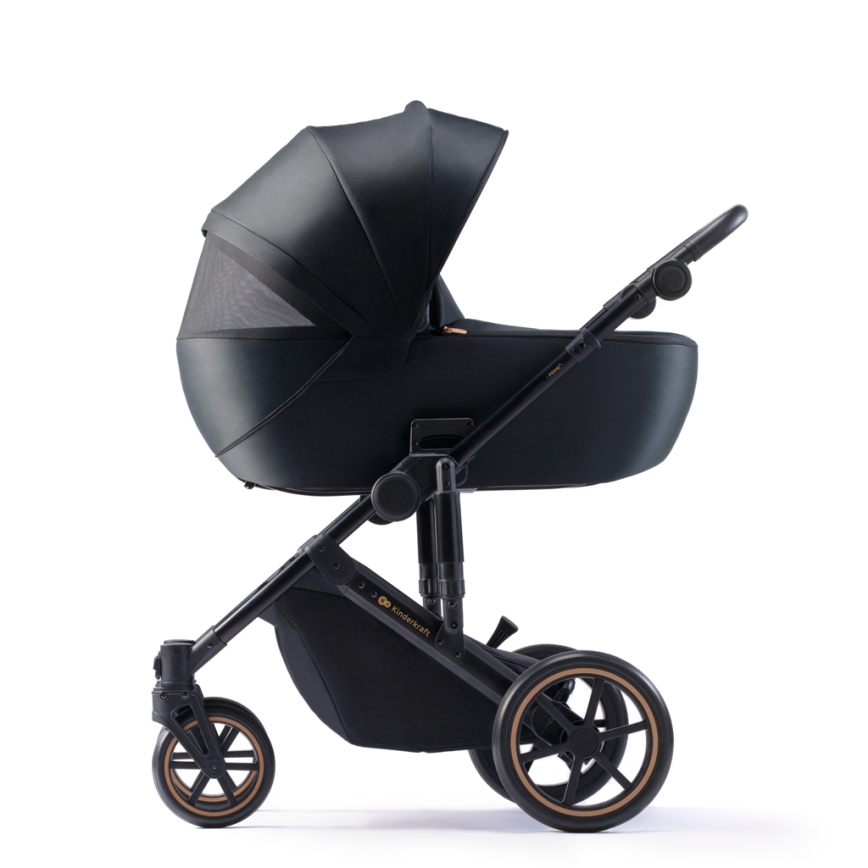 KINDERKRAFT SELECT - Πολυκαρότσι 3σε1 PRIME 2 Premium Venezian μαύρο + κάθισμα αυτοκινήτου