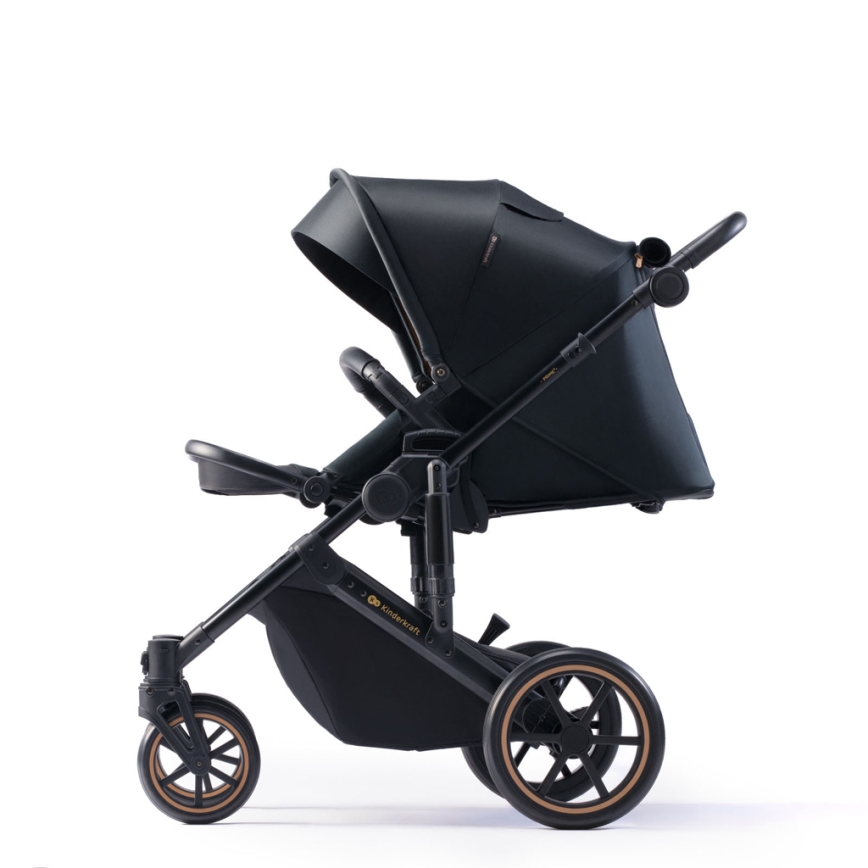 KINDERKRAFT SELECT - Πολυκαρότσι 3σε1 PRIME 2 Premium Venezian μαύρο + κάθισμα αυτοκινήτου