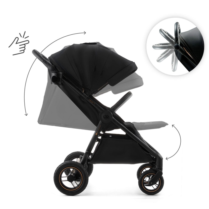 KINDERKRAFT - Αθλητικό παιδικό καρότσι MITZY Air Black