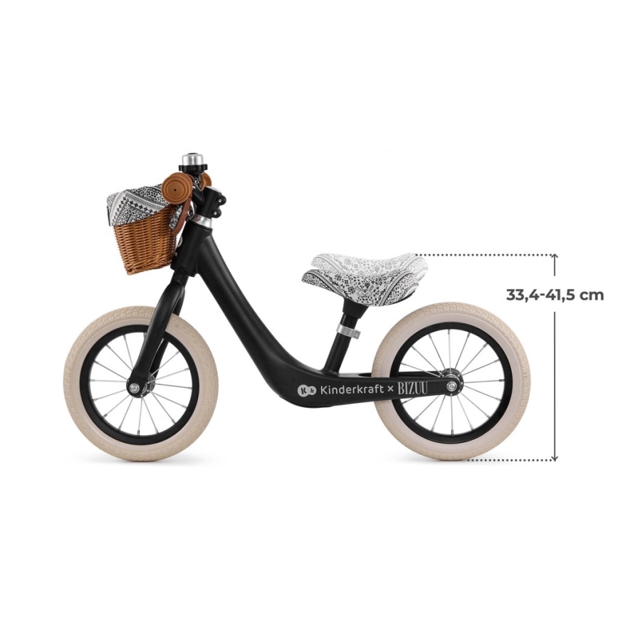 KINDERKRAFT - Ισορροπιστικό ποδήλατο RAPID 2 Lunar Black Bizuu