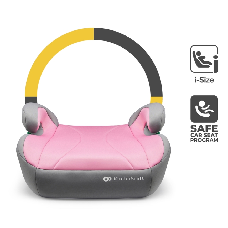 KINDERKRAFT - Κάθισμα αυτοκινήτου booster I-BOOST i-Size 135-150 cm ροζ