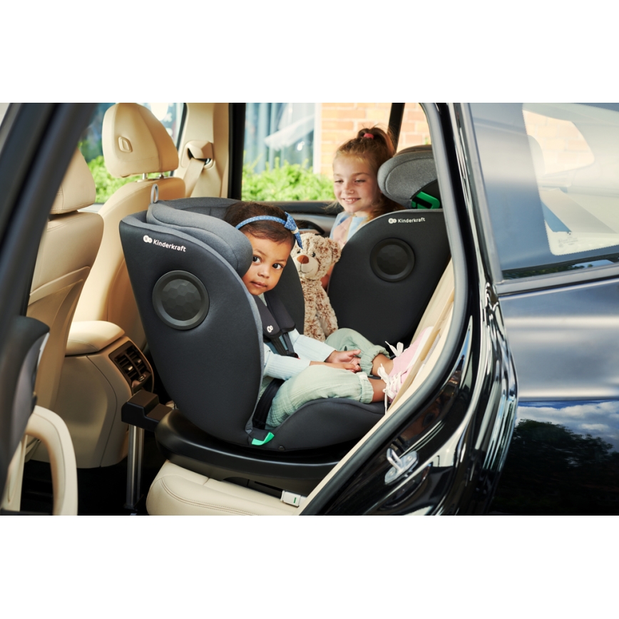 KINDERKRAFT - Κάθισμα αυτοκινήτου I-360 i-Size (40-150 cm) μαύρο