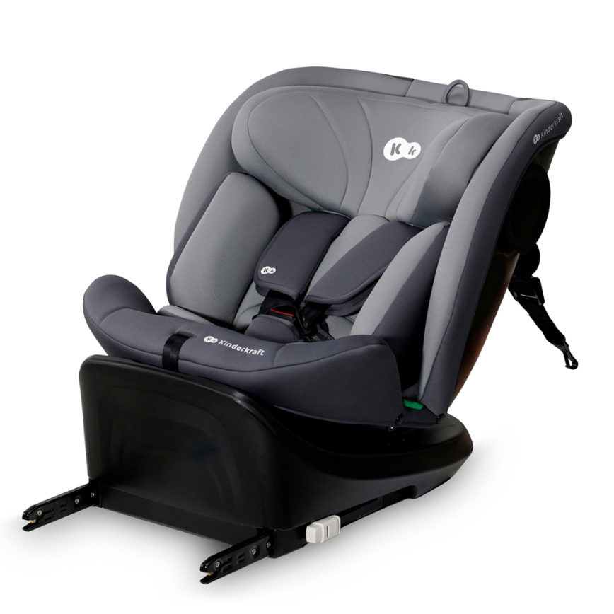 KINDERKRAFT - Κάθισμα αυτοκινήτου I-GROW i-Size (40-150 cm) γκρι