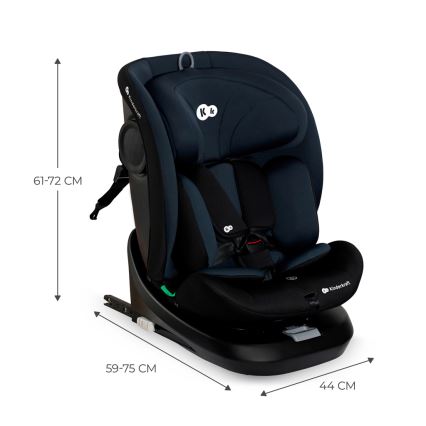 KINDERKRAFT - Κάθισμα αυτοκινήτου I-GROW i-Size (40-150 cm) μαύρο