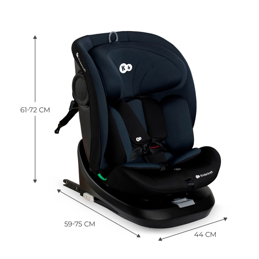 KINDERKRAFT - Κάθισμα αυτοκινήτου I-GROW i-Size (40-150 cm) μαύρο
