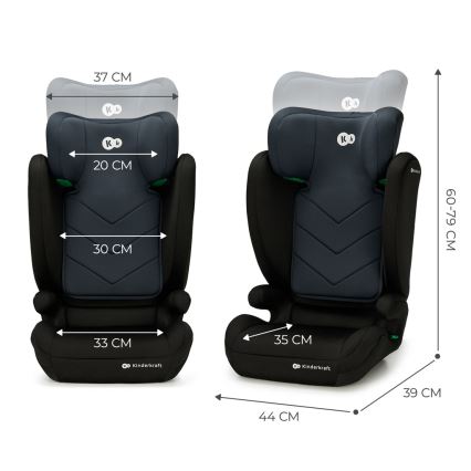 KINDERKRAFT - Κάθισμα αυτοκινήτου I-SPARK i-Size (100-150 cm) μαύρο