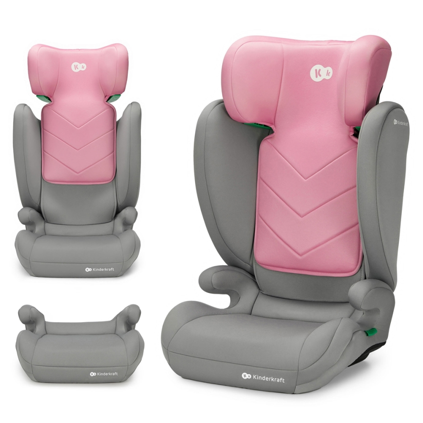 KINDERKRAFT - Κάθισμα αυτοκινήτου I-SPARK i-Size (100-150 cm) ροζ
