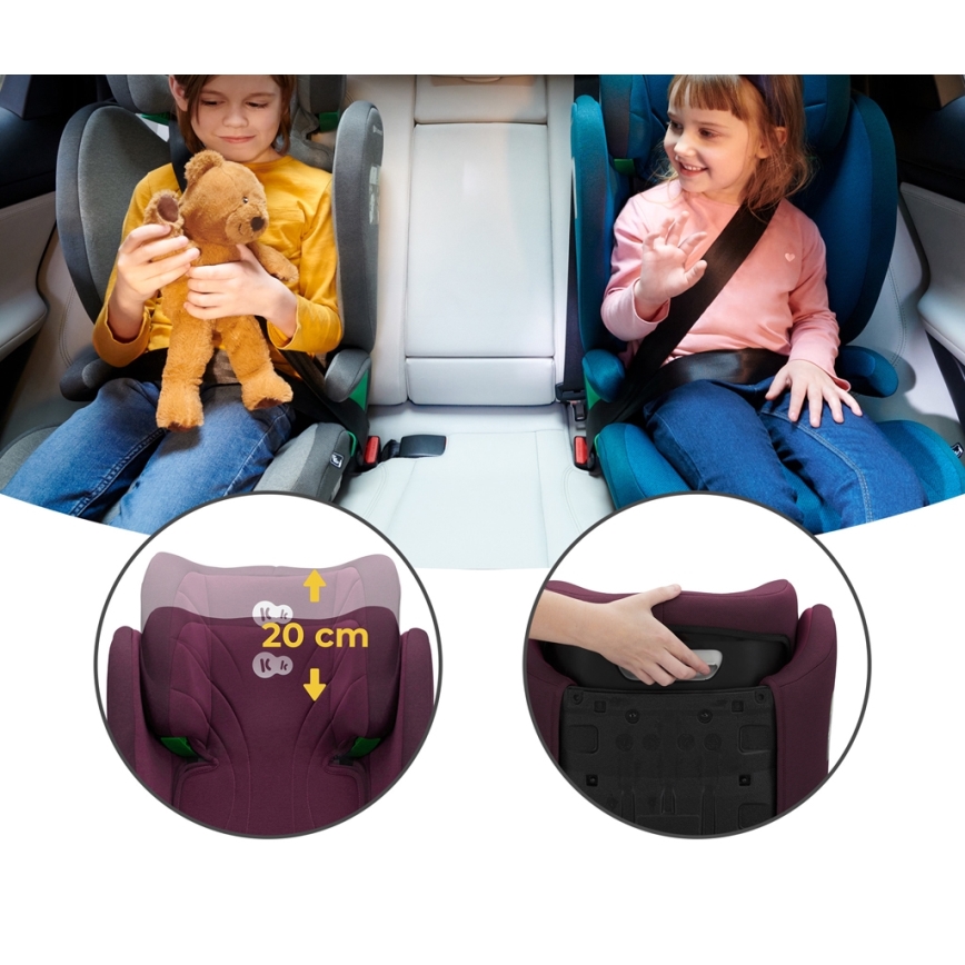 KINDERKRAFT - Κάθισμα αυτοκινήτου JUNIOR FIX 2 (100-150 cm) Cherry pearl