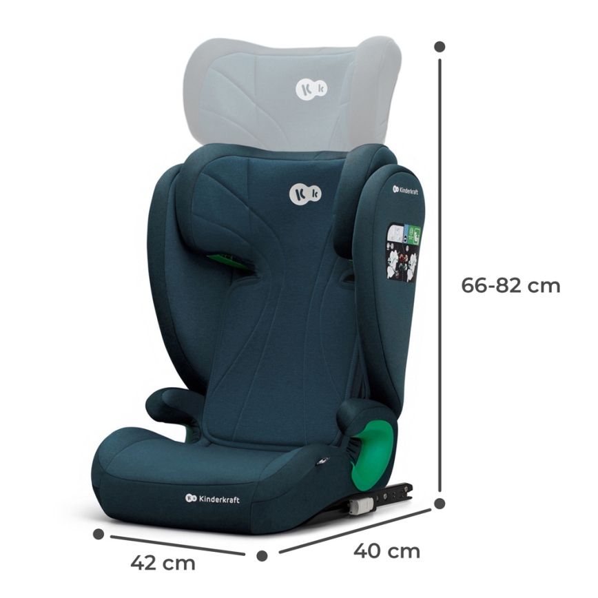KINDERKRAFT - Κάθισμα αυτοκινήτου JUNIOR FIX 2 (100-150 cm) Harbor μπλε