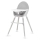 KINDERKRAFT - Καρέκλα φαγητού FINI γκρι/λευκό
