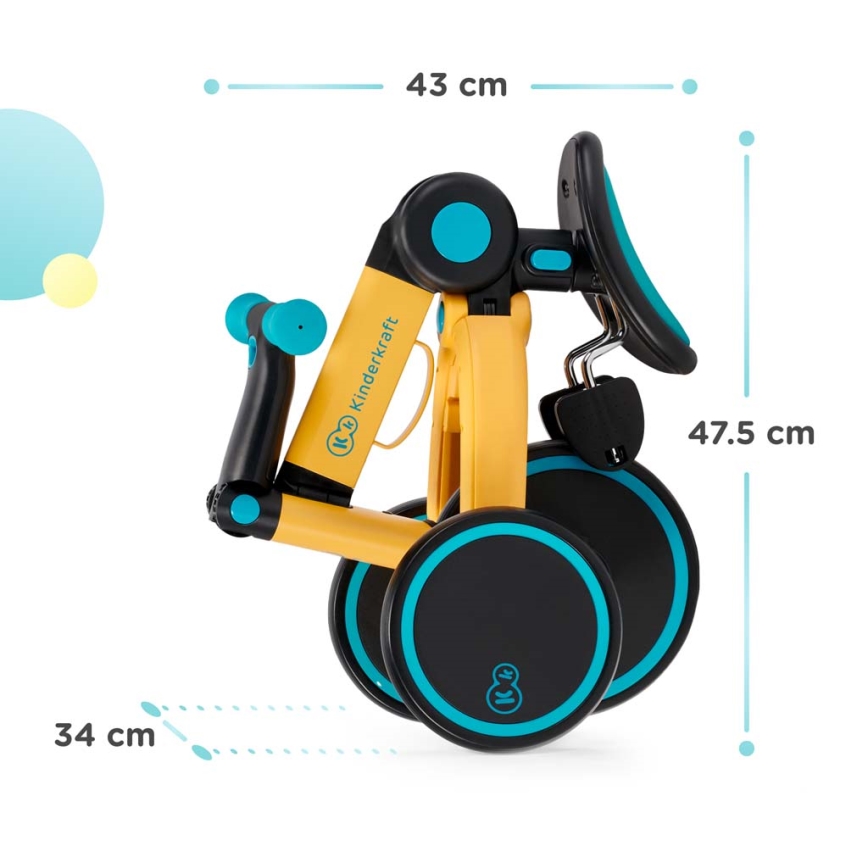 KINDERKRAFT - Παιδικό push bike 3σε1 4TRIKE ροζ