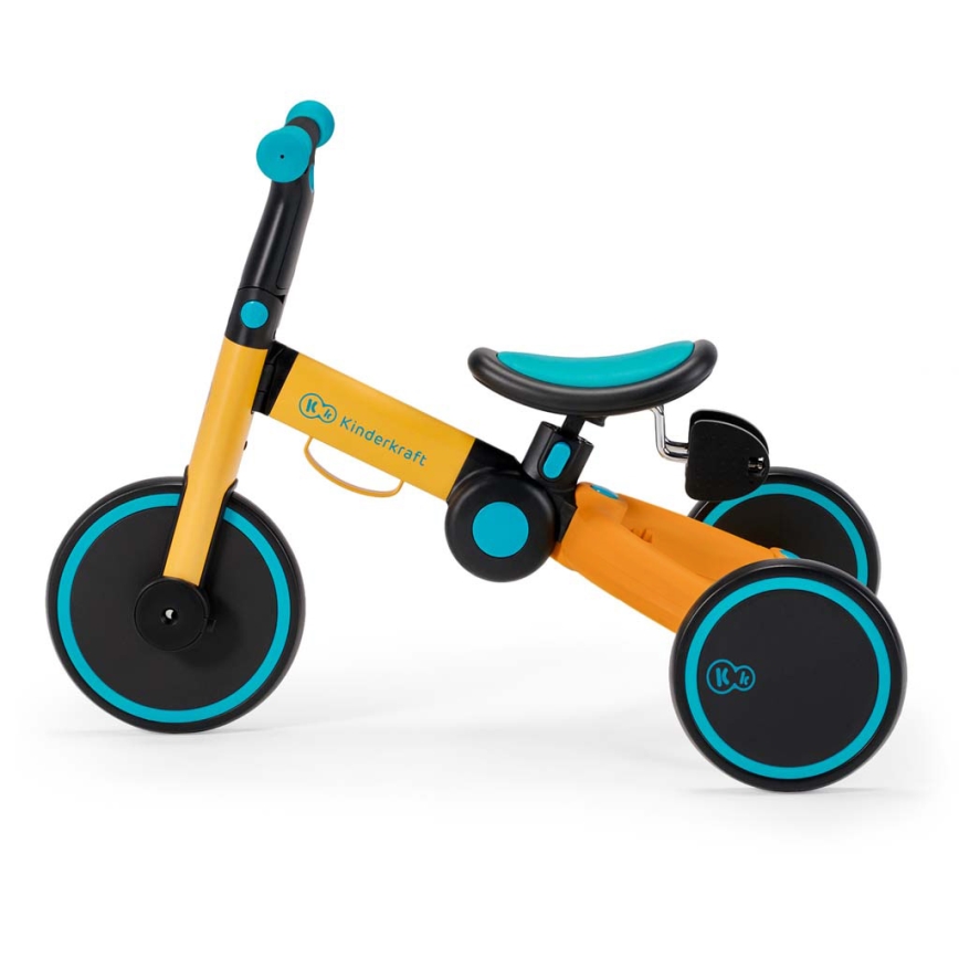 KINDERKRAFT - Παιδικό ποδήλατο ισορροπίας 3σε1 4TRIKE κίτρινο/τουρκουάζ