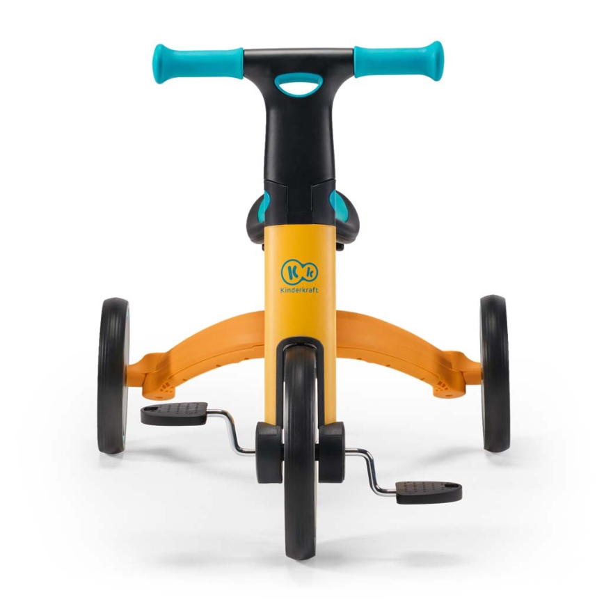 KINDERKRAFT - Παιδικό ποδήλατο ισορροπίας 3σε1 4TRIKE κίτρινο/τουρκουάζ