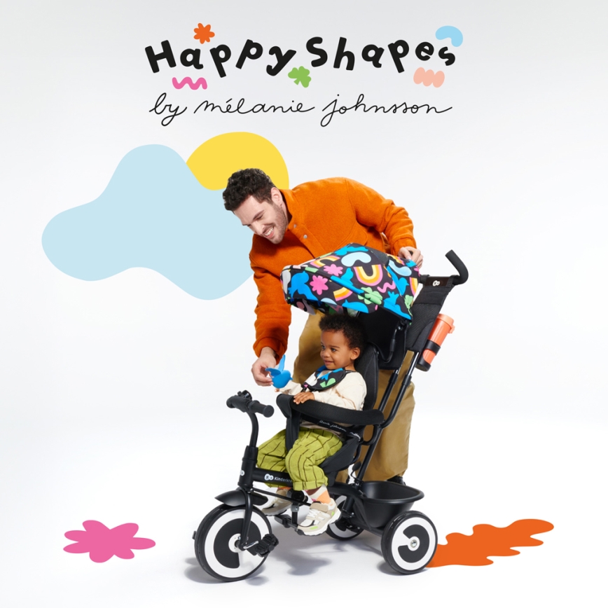 KINDERKRAFT - Παιδικό τρίκυκλο ποδήλατο ASTON Happy shapes
