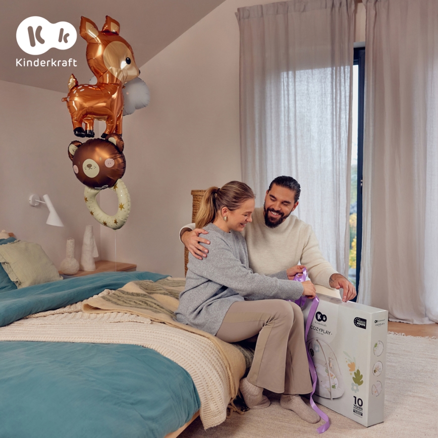 KINDERKRAFT - Παιδικό χαλάκι δραστηριοτήτων COZYPLAY γκρι
