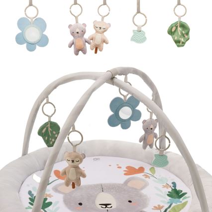KINDERKRAFT - Παιδικό χαλάκι δραστηριοτήτων COZYPLAY γκρι