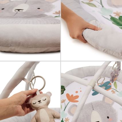 KINDERKRAFT - Παιδικό χαλάκι δραστηριοτήτων COZYPLAY γκρι