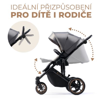 KINDERKRAFT - Πολυκαρότσι 2σε1 PRIME 2 γκρι