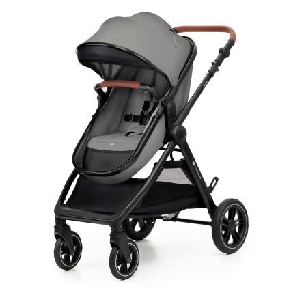 KINDERKRAFT - Πολυκαρότσι 3σε1 ESME Moonlight γκρι + κάθισμα αυτοκινήτου MINK PRO