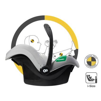 KINDERKRAFT - Πολυκαρότσι 3σε1 ESME Moonlight γκρι + κάθισμα αυτοκινήτου MINK PRO
