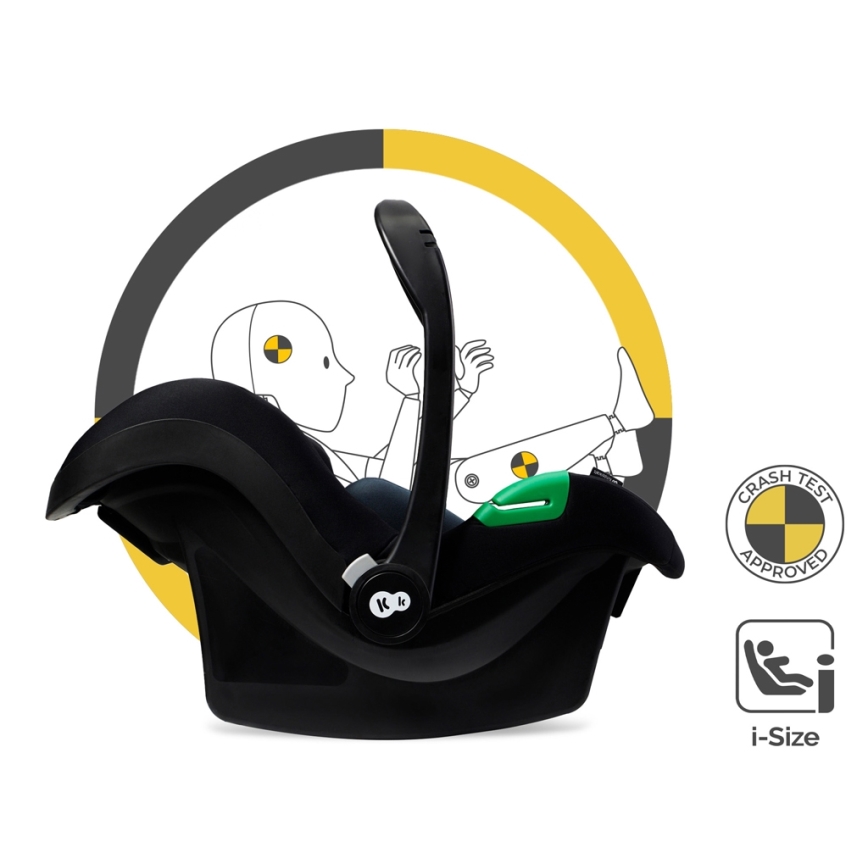 KINDERKRAFT - Πολυκαρότσι 3σε1 ESME Pure μαύρο + κάθισμα αυτοκινήτου MINK PRO