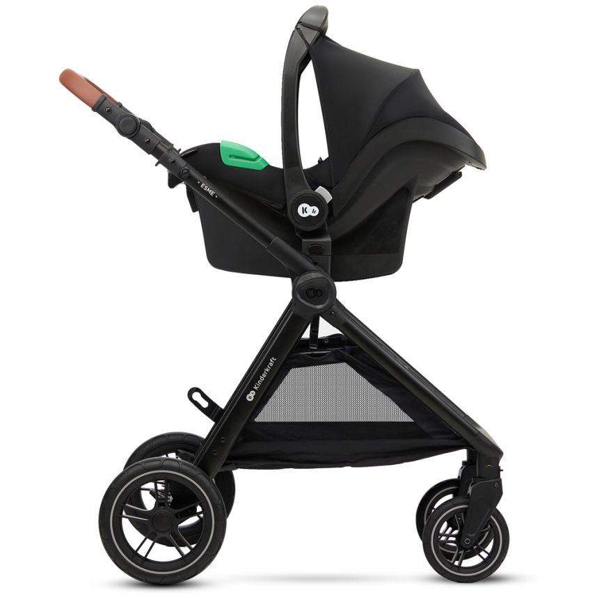 KINDERKRAFT - Πολυκαρότσι 3σε1 ESME Sand μπεζ + κάθισμα αυτοκινήτου MINK PRO