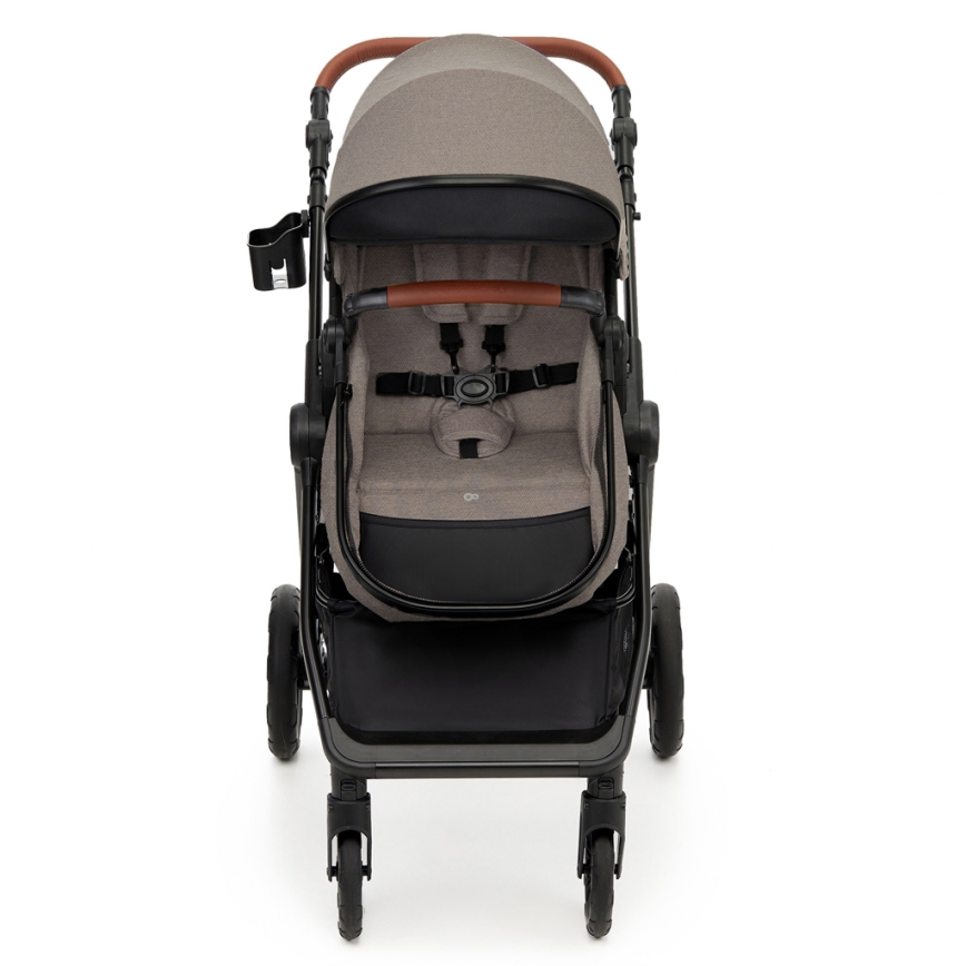 KINDERKRAFT - Πολυκαρότσι 3σε1 ESME Sand μπεζ + κάθισμα αυτοκινήτου MINK PRO