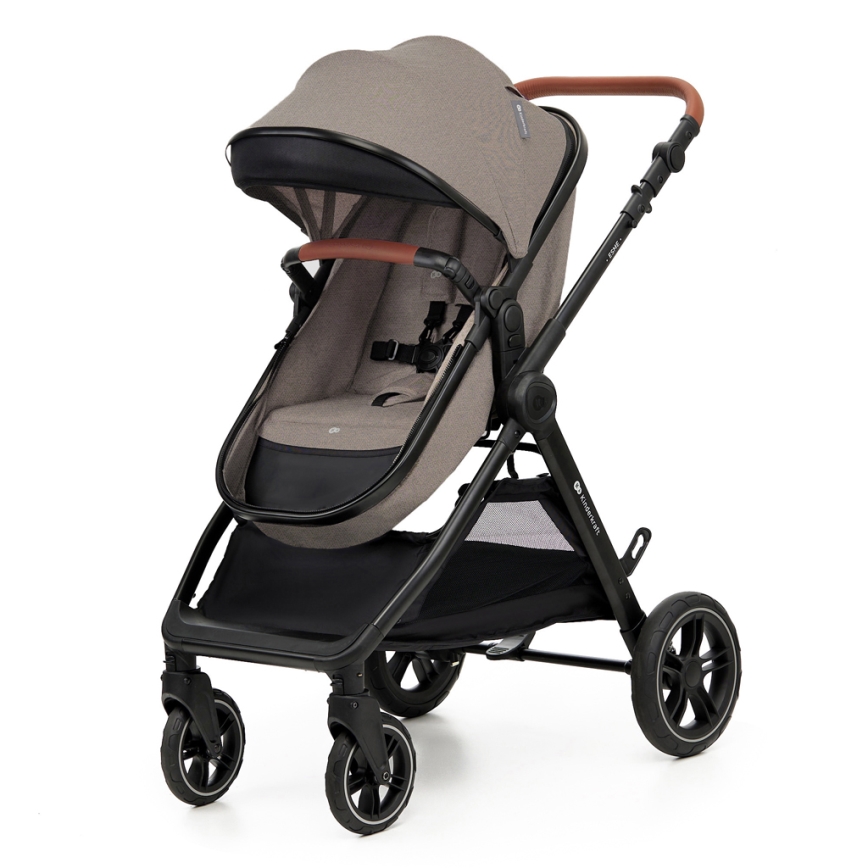 KINDERKRAFT - Πολυκαρότσι 3σε1 ESME Sand μπεζ + κάθισμα αυτοκινήτου MINK PRO