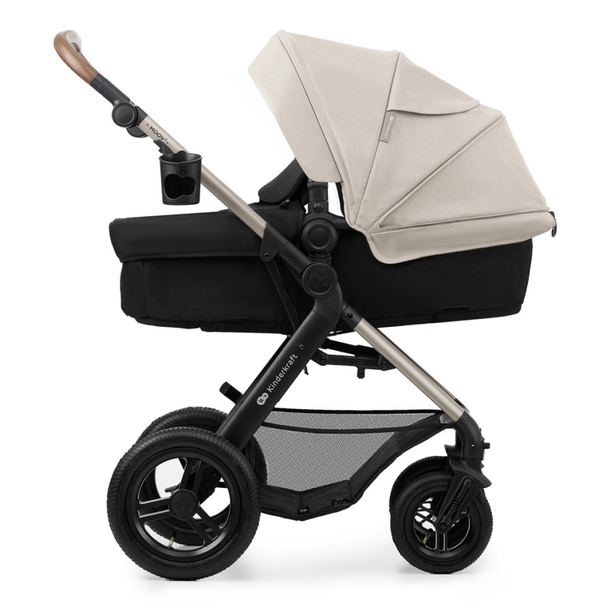 KINDERKRAFT - Πολυκαρότσι 3σε1 MOOV 2 AIR Moonlight γκρι + κάθισμα αυτοκινήτου MINK PRO
