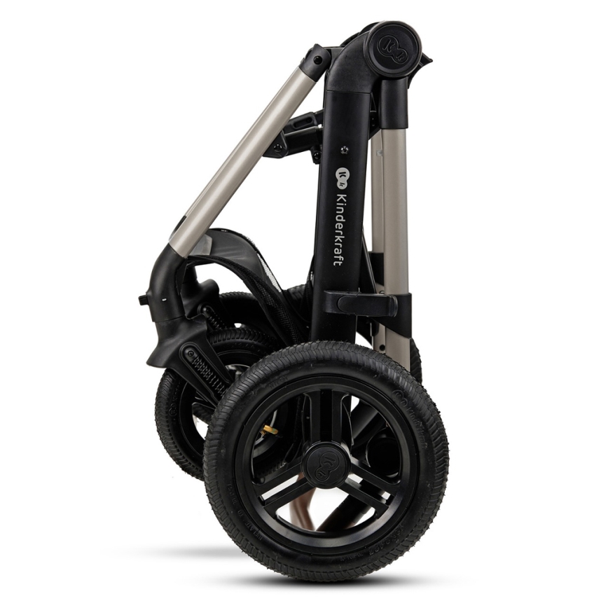 KINDERKRAFT - Πολυκαρότσι 3σε1 MOOV 2 AIR Moonlight γκρι + κάθισμα αυτοκινήτου MINK PRO