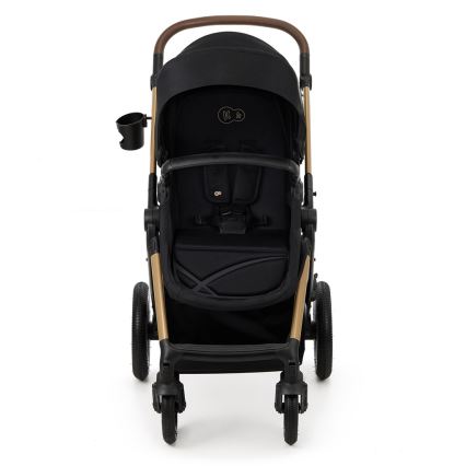 KINDERKRAFT - Πολυκαρότσι 3σε1 MOOV 2 AIR Pure μαύρο + κάθισμα αυτοκινήτου MINK PRO