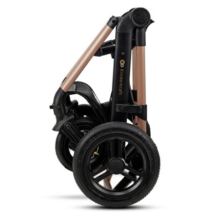 KINDERKRAFT - Πολυκαρότσι 3σε1 MOOV 2 AIR Sand μπεζ + κάθισμα αυτοκινήτου MINK PRO